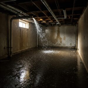 burst pipe
