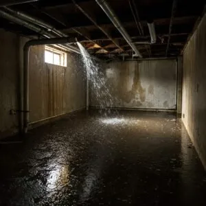 burst pipe